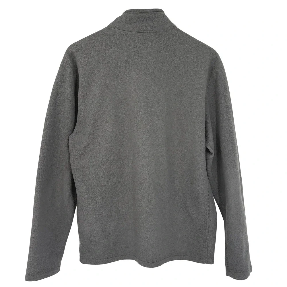 The North Face Mens TKA 100 Glacier quarter /4 Zip Fleece Pullover Grey M Hiking